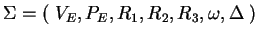 $ \Sigma=(\;V_E,P_E,R_1,R_2,R_3,\omega,\Delta\;)$