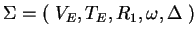 $ \Sigma=(\;V_E,T_E,R_1,\omega,\Delta\;)$