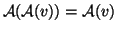 ${\cal A}({\cal A}(v)) = {\cal A}(v)$