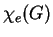 $ \chi_e(G)$