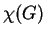 $ \chi(G)$