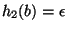 $h_2(b)=\epsilon$