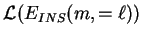 $ \mathcal{L}(E_{INS}(m,=\ell))$