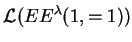 $ {{\mathcal L}}({EE}^{\lambda}(1,= 1))$