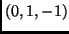 $(0,1,-1)$
