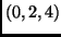 $(0,2,4)$