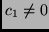 $c_1\neq 0$