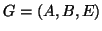 $G=(A,B,E)$