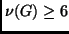 $ \nu(G) \ge 6$