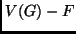 $ V(G)-F$