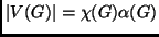 $ \vert V(G)\vert=\chi(G) \alpha(G)$