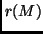 $ r(M)$