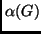 $ \alpha(G)$