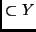 $\X \subset Y$