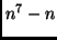 $n^7-n$