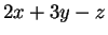 $\displaystyle 2x+3y-z$