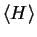$ \langle
H\rangle$