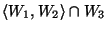 $\left<W_1,W_2\right>\cap W_3$