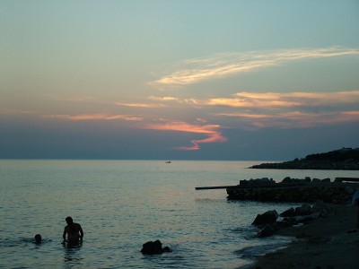 Sunset in Mandre, Pag island