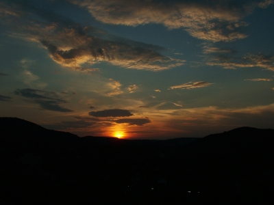 Sunset from the Apáthy rock